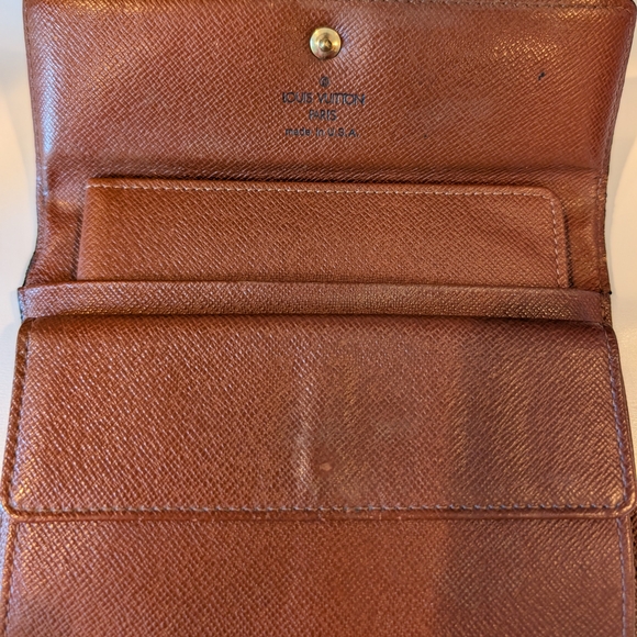 Authentic Vintage Louis Vuitton Monogram Wallet with Rare Original Card Insert - Picture 14 of 16